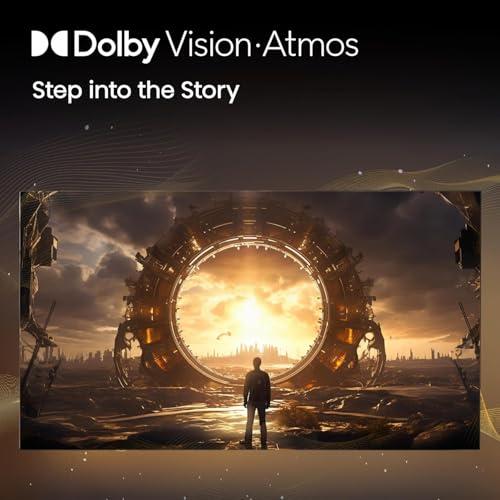 Hisense Hisense 75-Inch Class QD7 Series QLED 4K UHD Google Smart TV (75QD7N, 2024 Model) - QLED, Native 144Hz, Motion Rate 240, Direct Full Array, Game Mode Pro, Alexa Compatibility