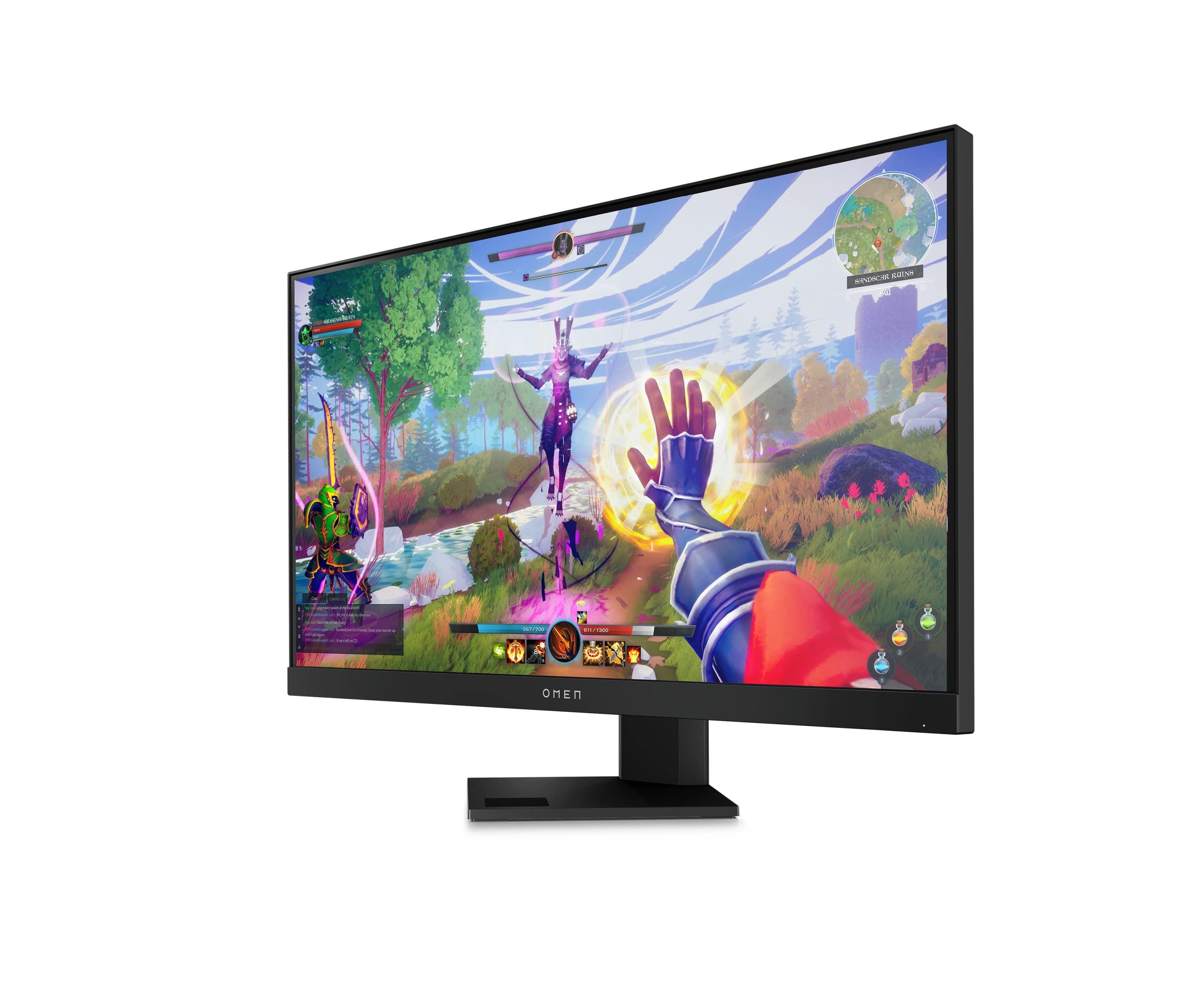 OMEN OMEN 25i Gaming Monitor, 1080p IPS FHD Display, 165Hz with 1ms Response Time, VESA HDR 400, NVIDIA G-SYNC Compatible, AMD FreeSync Premium Pro, VESA Mounting, Console Compatible, Eyesafe Screen