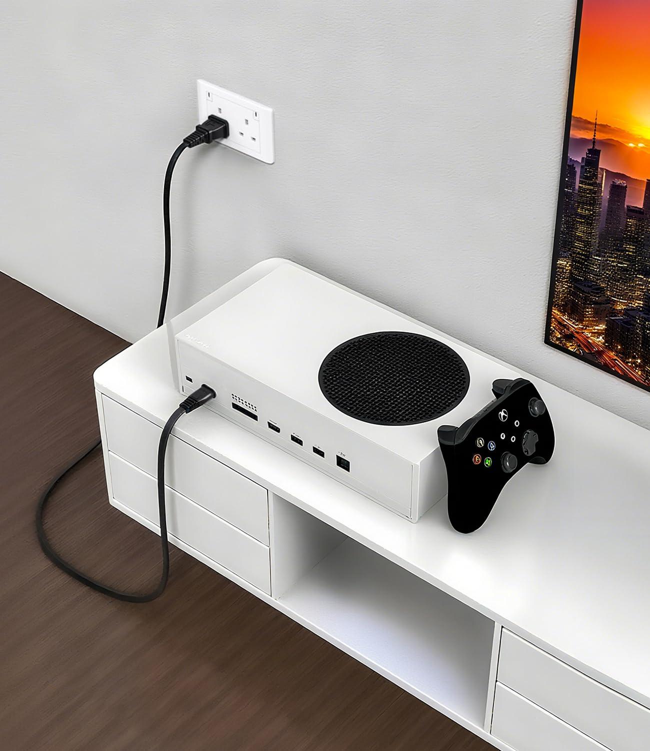 TCKN AC Power Cord for Xbox Series X/S,Xbox One X/S,for Sony PS4 PS5 PS3 Slim PlayStation5 4 3, TV, Printer, Speaker Universal 2 Prong Power Cable Replacement