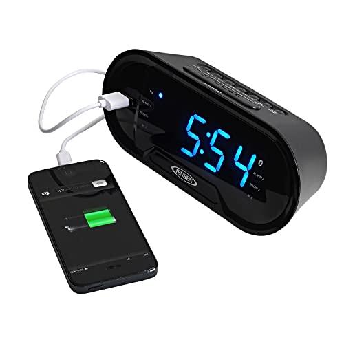 Jensen JENSEN JCR-298 JCR-298 AM/FM Dual-Alarm Digital Clock Radio with Bluetooth