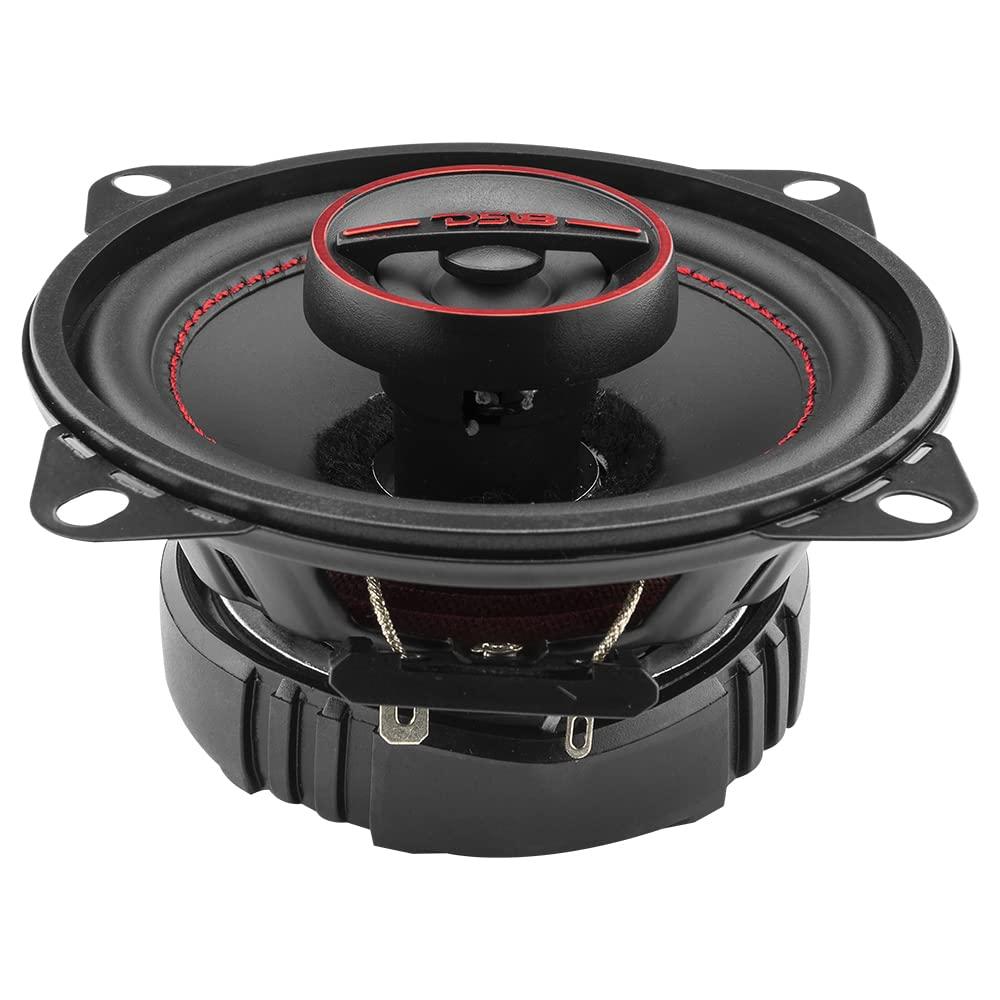 DS18 DS18 G4Xi GEN-X 4\" 2-Way Coaxial Speakers 120 Watts Max Power 4-Ohm with Mylar Balanced Dome Tweeters - Full Range Car Replacement Speaker - Grill Included - 2 Speakers