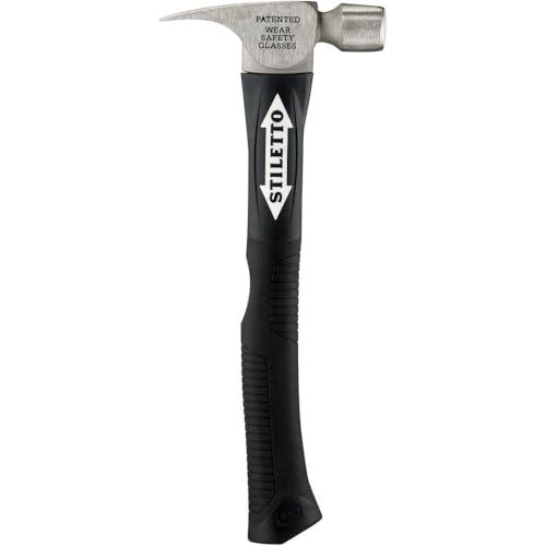 Stiletto Stiletto FH10C-F 10 oz Ti Smooth Face with Curved Poly-Fiberglass Handle, 14 1/2"