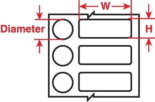 Brady Brady THT-251-7425-2 Polypropylene Thermal Transfer Printer Labels , White (2,000 Labels per Roll, 1 Roll per Package)