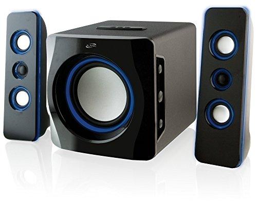 iLive iLive Bluetooth Speaker System with Built-In Subwoofer, 7.28 x 8.86 x 7.28 Inches, Black (iHB23B)
