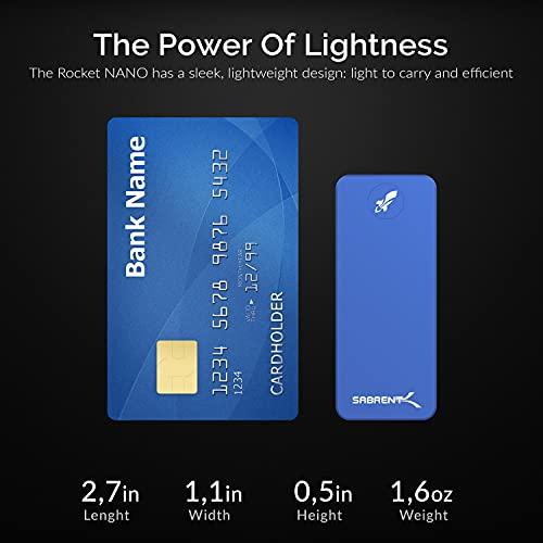 SABRENT SABRENT 512GB Rocket Nano External Aluminum SSD (Blue) (SB-512-NANO-BLU)