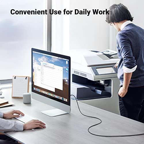 UGREEN UGREEN USB Printer Cable - USB A to B Cable, 2.0 USB B Cable High-Speed Printer Cord Compatible with Hp, Canon, Brother, Samsung, Dell, Epson, Lexmark, Xerox, Piano, Dac, and More 15 FT