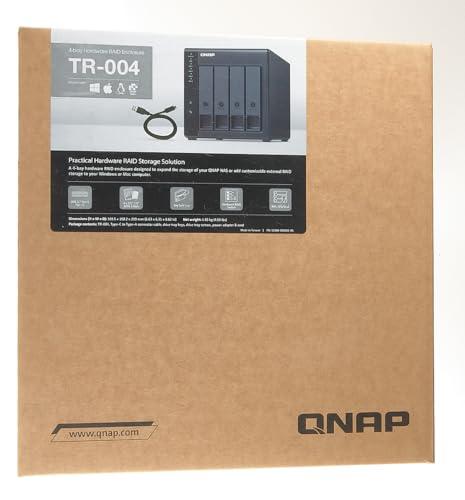 QNAP QNAP 4 Bay USB 3.0 RAID Expansion Enclosure DAS (Correct Attached Storage) - Black, Metal, Rack Mount, Compatible with Server, Desktop, Laptop