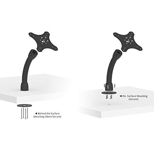 VidaMount VidaMount Black Enclosure and Flexible Desk/Wall Surface Mount [Bundle] Compatible with iPad Pro 11\" (1st/2nd/3rd/4th Gen), Air 10.9\" (4th/5th Gen) & Air 11\" (M2)