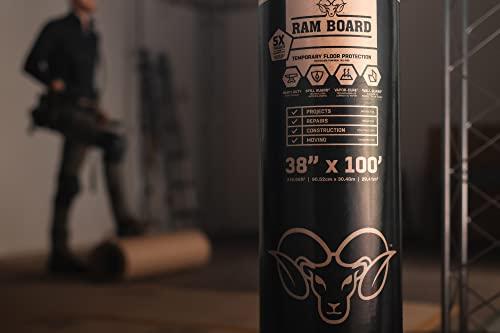 Ram Board Ram Board 38 inch x 100 feet Heavy Duty Painting, Remodeling, Construction, Temporary Floor Protection (317 Sq. Ft.) - 46 RB 38-100