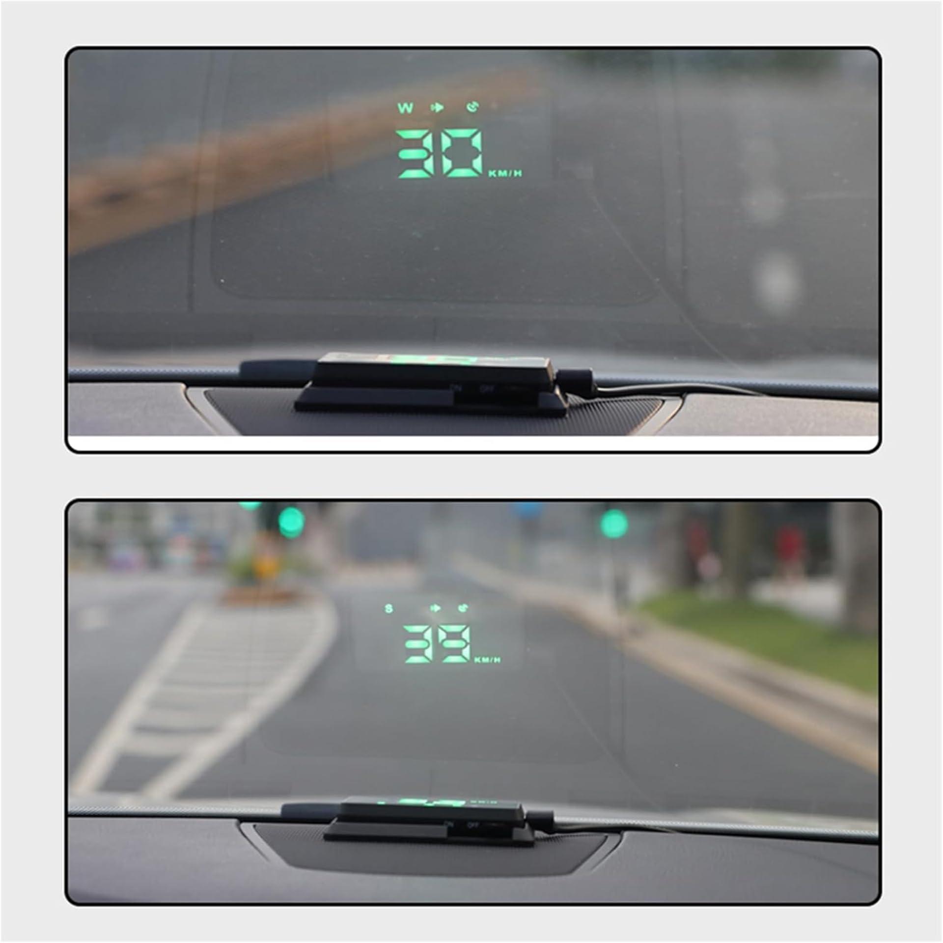 KUOWEIHUD KUOWEIHUD Heads up Display for Cars,Car HUD,Head up Display for Car,Car Speedometer Display,Automatic Brightness Adjustment,Speeding Alert,USB Cable Plug & Play