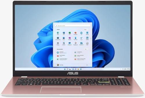 Asus Asus L510MA-WH21 Pentium Silver N6000 128GB eMMC 4GB 15.6 Full HD (1920 x 1080) IPS Display WIN11 S Rose Pink Microsoft 365 Personal 1-Year + Coverzip HDMI Cable (Renewed)