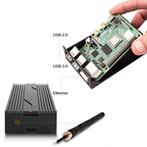 SilverStone Technology PI02 SilverStone Technology Aluminum case for Raspberry Pi 4 Model B (CS-PI02B)