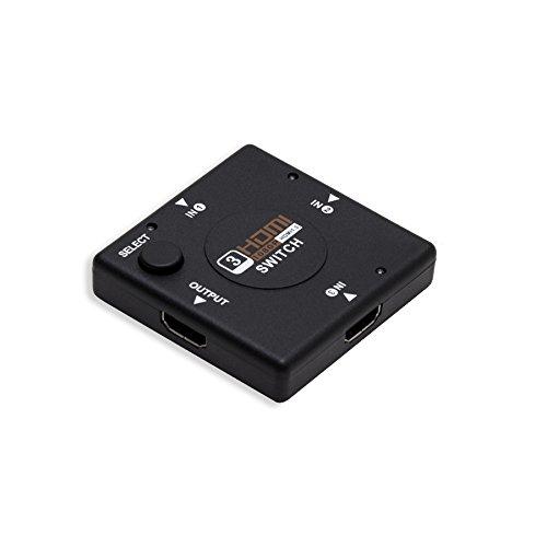 Syba Syba SY-SWI31028 Compact 3 Port HDMI 1.3 Switch Hub Box, HDCP 1.2 Protocol Compliant