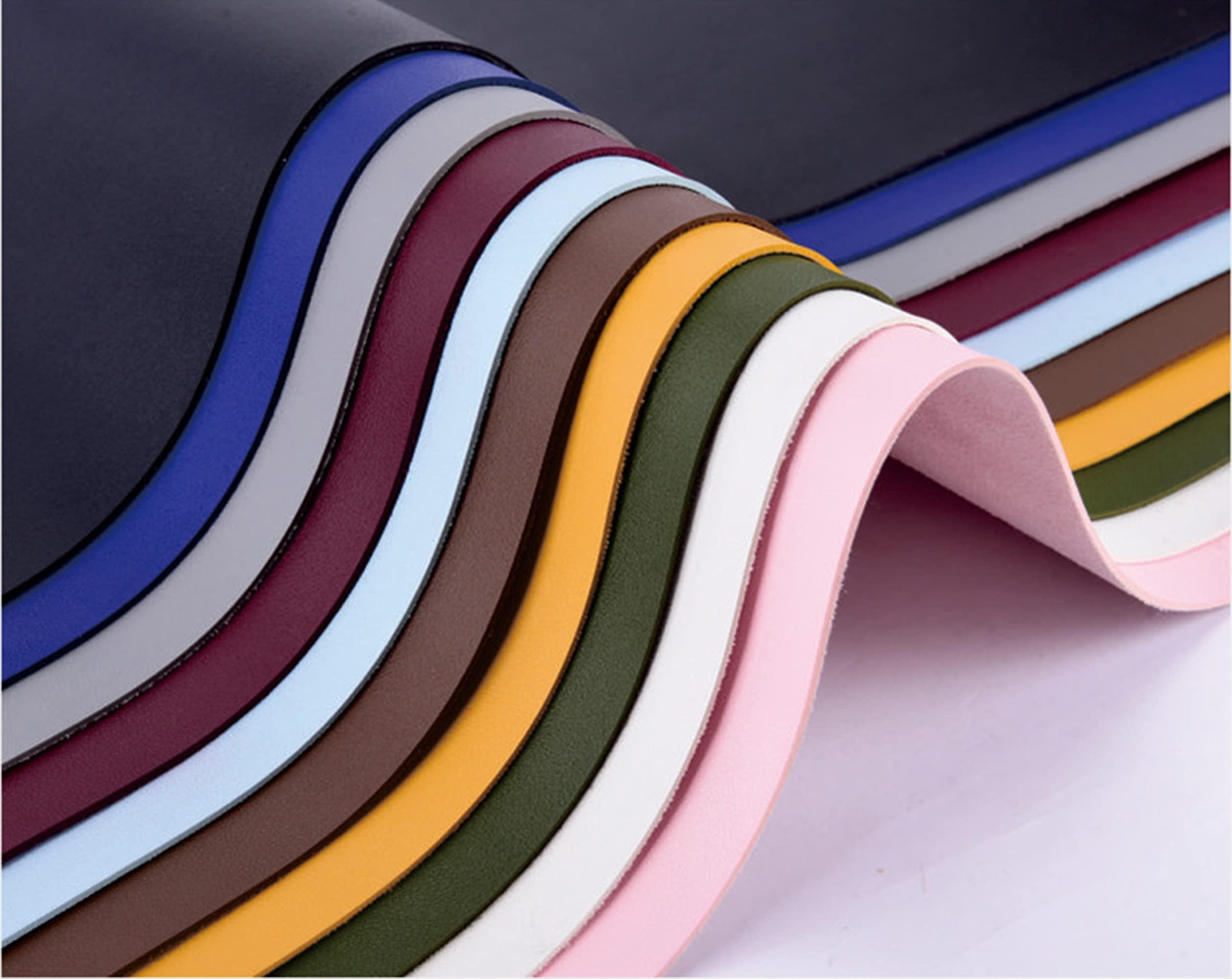 Wangle PU Leather Desk Pad with Edge Protection,Smooth Gaming Large Mouse Mat,Waterproof Desktops Mat with Lip,Non-Slip Writing Mat for Office Home,Brown