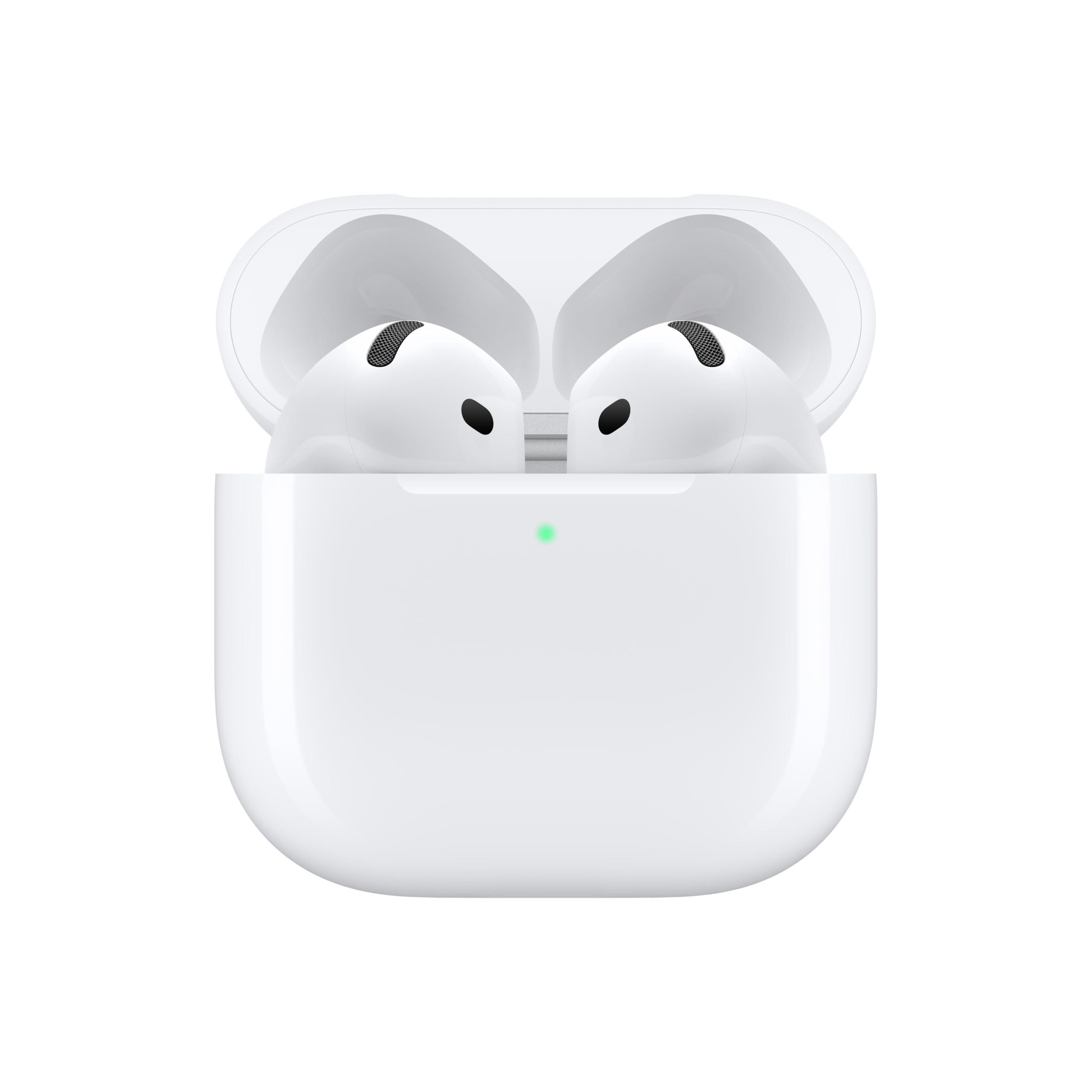 Apple Apple AirPods 4 Wireless Earbuds, Bluetooth Headphones, with Active Noise Cancellation, Adaptive Audio, Transparency Mode, Personalized Spatial Audio, USB-C Charging Case, Wireless Charging, H2 Chip