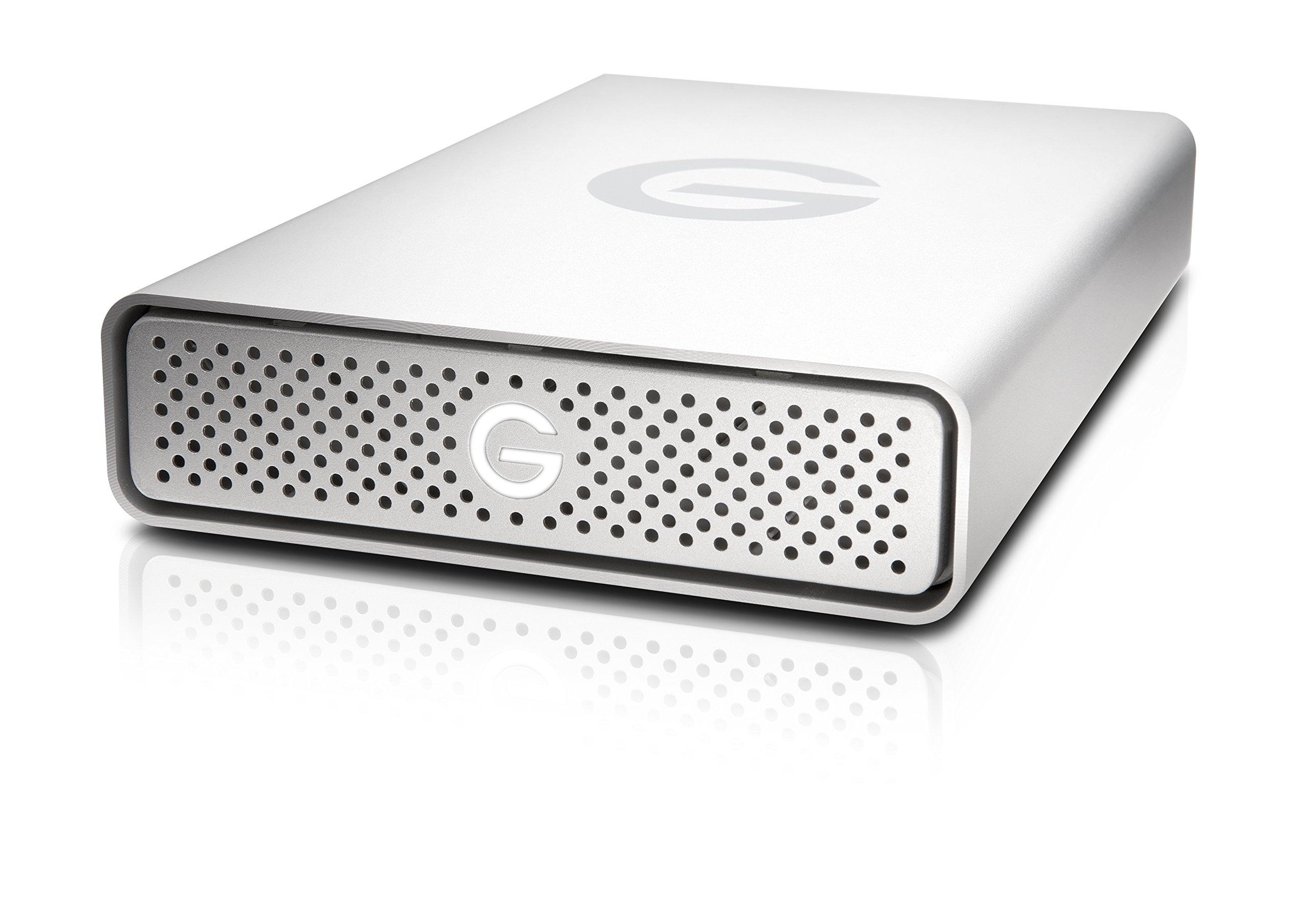 G-Technology G-Technology 4TB G-DRIVE USB 3.0 Desktop External Hard Drive, Silver - Compact, High-Performance Storage - 0G03594-1