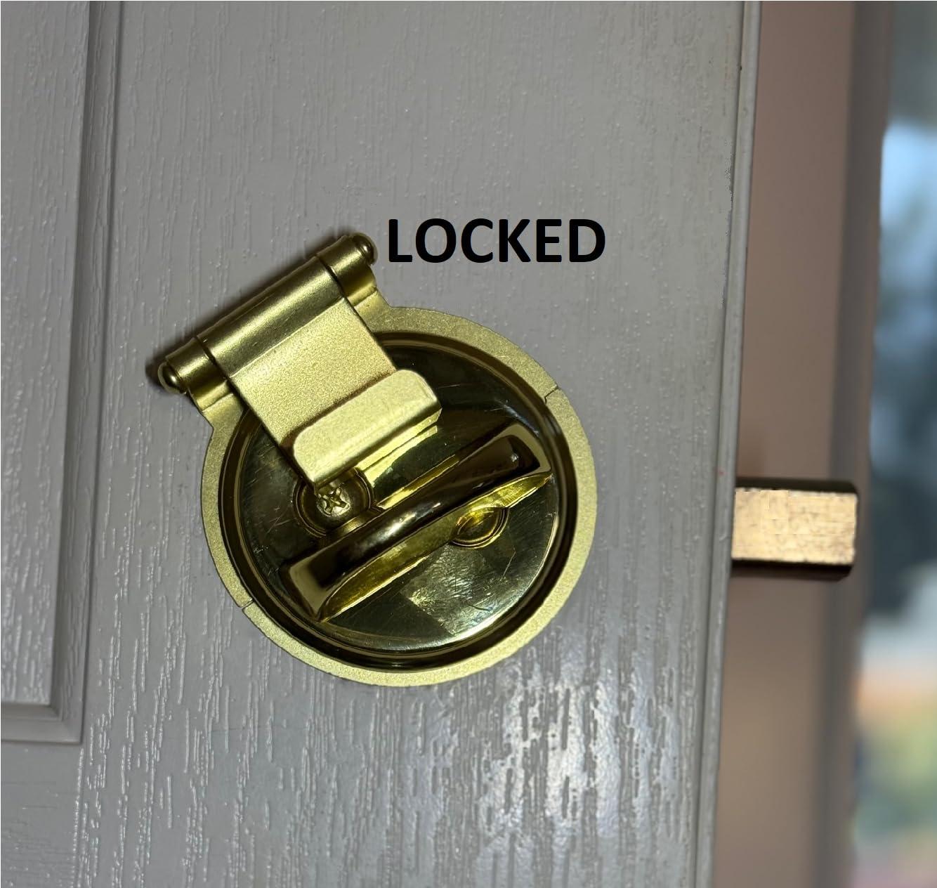 Deadbolt Secure Arc Link Products Dead Bolt Secure, Brass