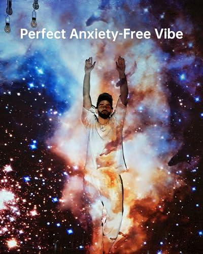 POCOCO POCOCO Galaxy Star Projector for Bedroom with Replaceable Optical Film Discs, Home Planetarium Night Light Projector with High-Definition Soft Light for Relax, Study, and Meditate, Stress Relief Gifts