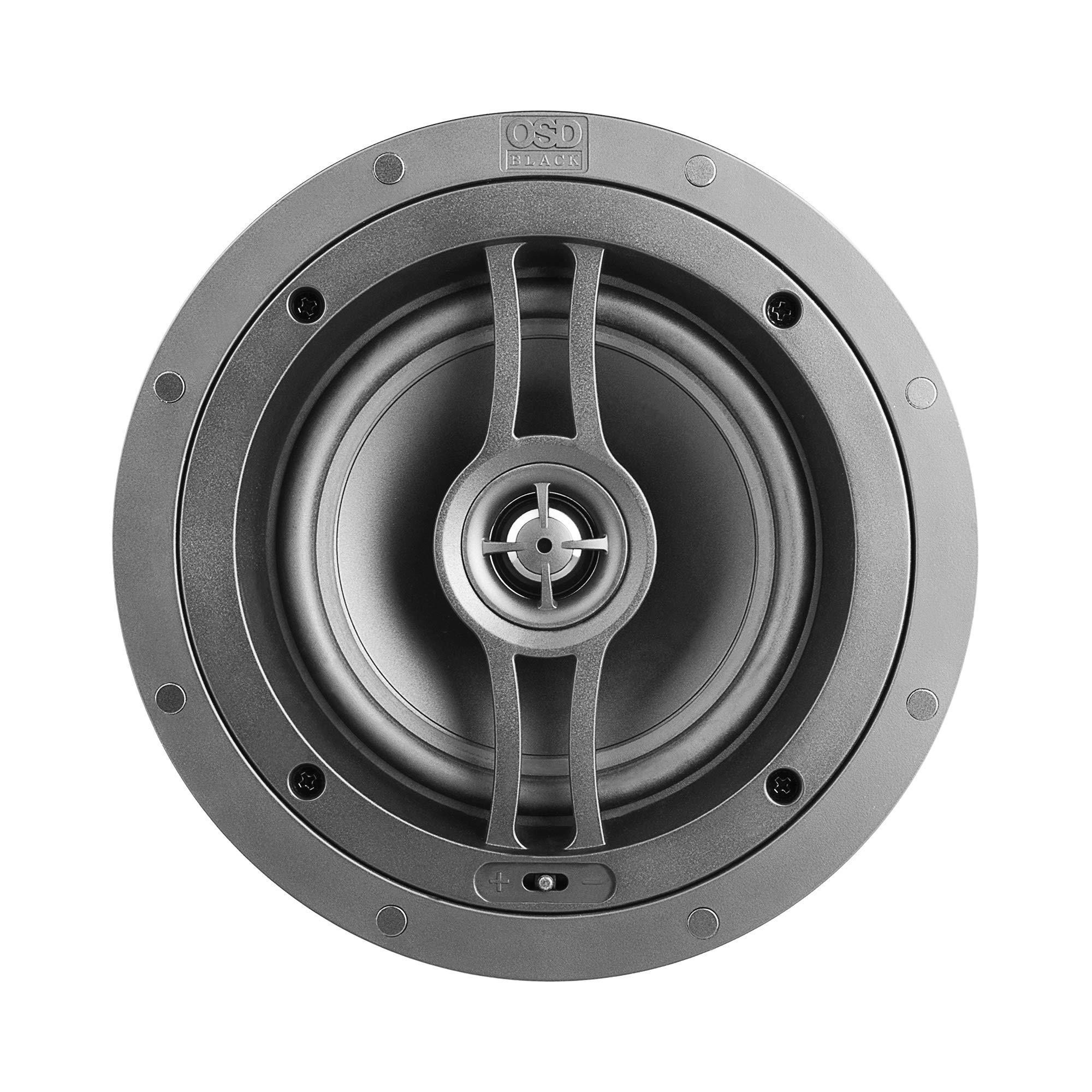 OSD Black OSD Black 6.5\" Performance Weather Resistant Shallow Mount in-Ceiling Speaker, Pair BK-R62SM