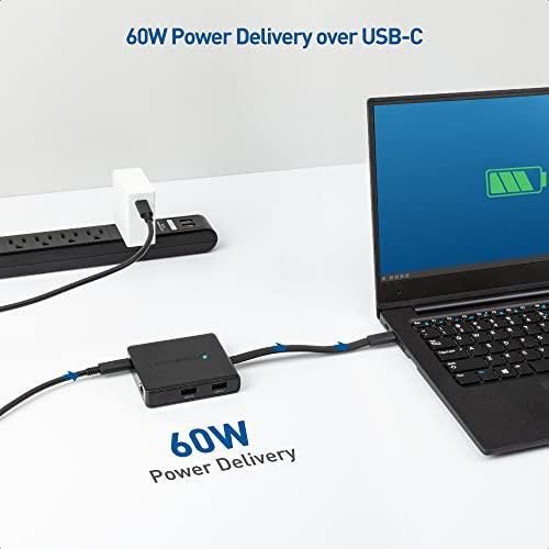 Cable Matters Cable Matters Dual Monitor USB C Hub (USB C Dock) with Dual 4K DisplayPort, 2X USB 2.0, Ethernet, and 100W Charging - Thunderbolt 4 / USB4 / Thunderbolt 3 Port Compatible for Windows and Linux
