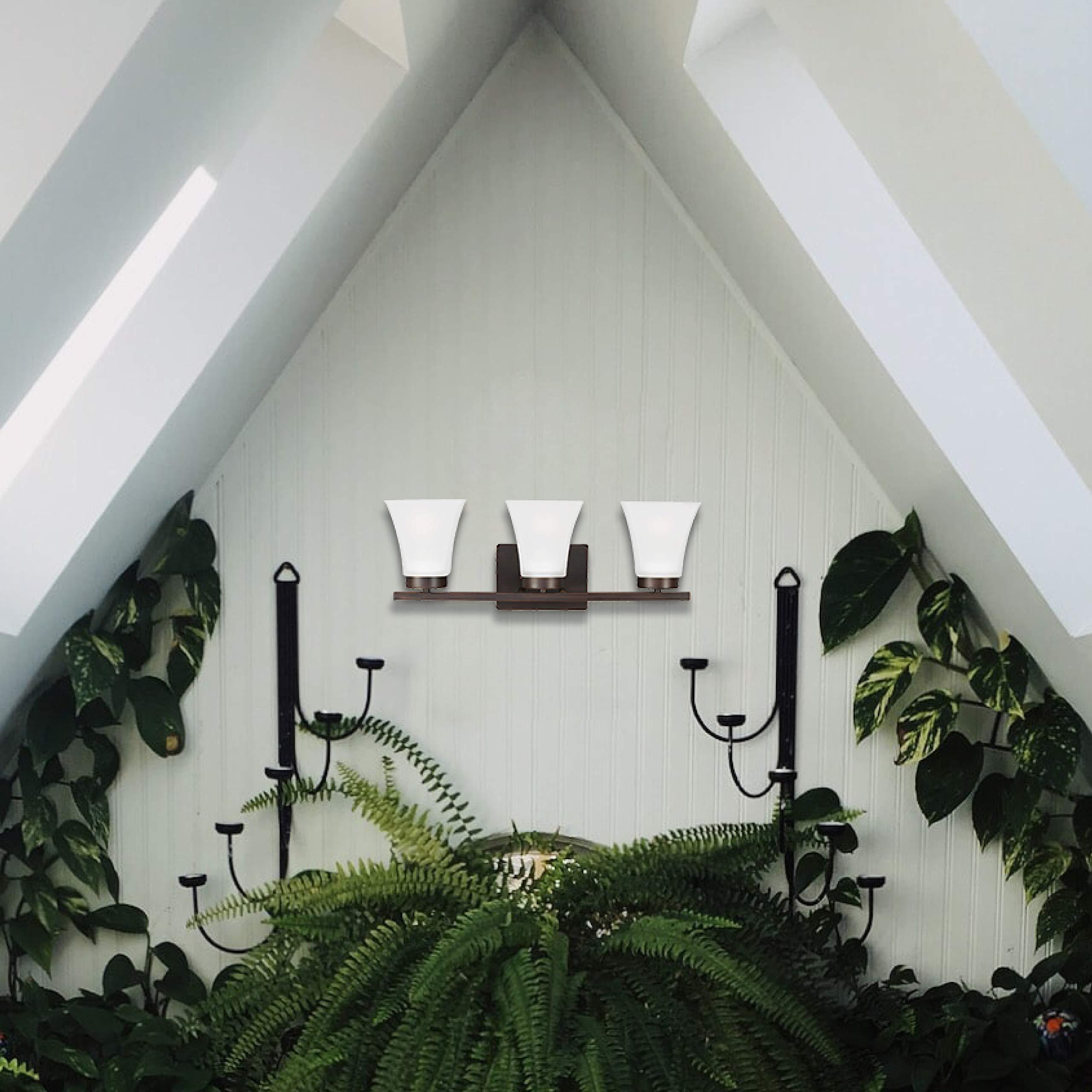 Sea Gull Lighting Generation Lighting 4411603EN3-710 Bayfield Three - Light Wall/Bath Vanity Style Fixture, Bronze