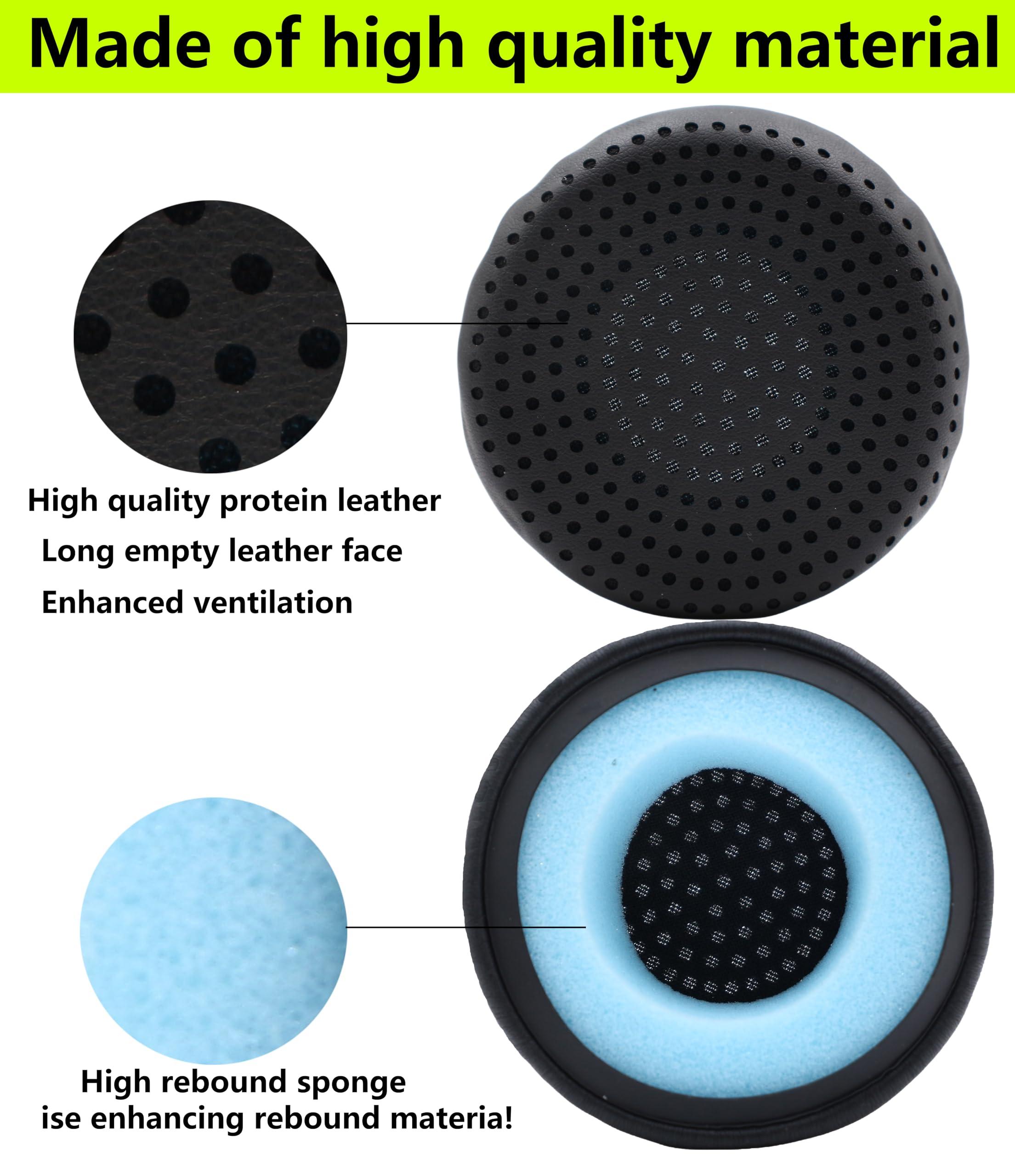 AIKKAUK Grind Ear Pads Replacement Repair Accessories Porous Leather-Faced Ear Pads Compatible with Skullcandy Grind Wireless Earphones (Black)