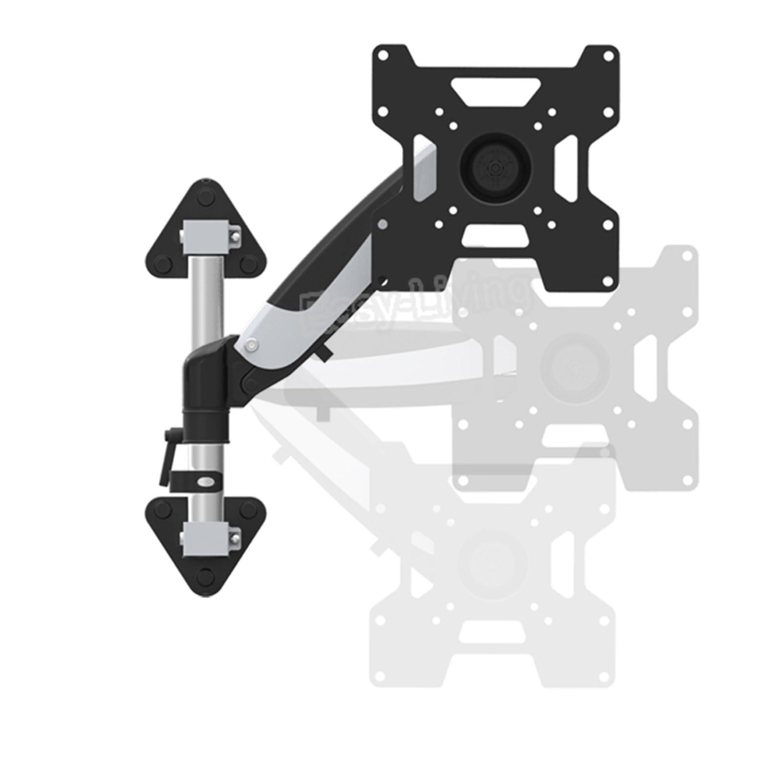 UPGENT 35"-55" Heavy Duty Gas Spring Flexible TV Wall Mount Full Motion LCD LED Monitor Mount Arm Loading 9-20kgs