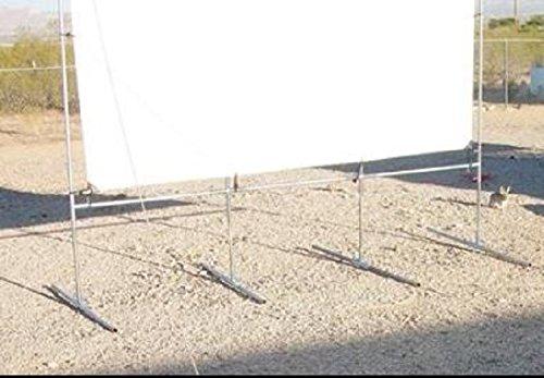 Golden Valley Tools & Tarps 20\' x 30\' Outdoor Standing Home Theater Personal Drive in Projection Movie Screen Kit 1 5/8\" Fittings ~ Pipe NOT Included