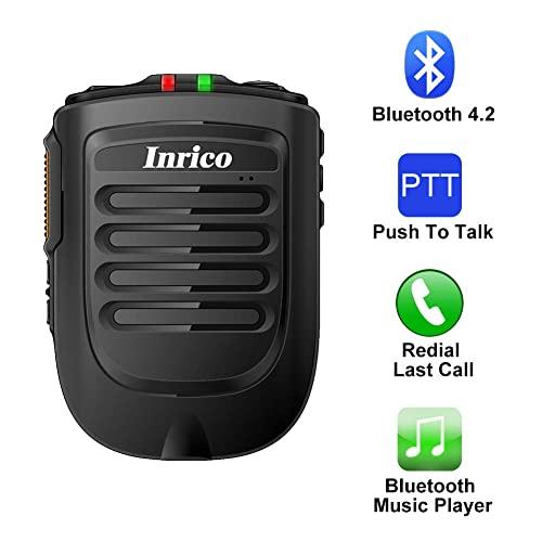 Inrico ANYSECU Inrico Wireless PTT Microphone B01 iOS Version Wireless PTT Button Zello mic Zello ptt Button Speaker for iOS and Android Phone