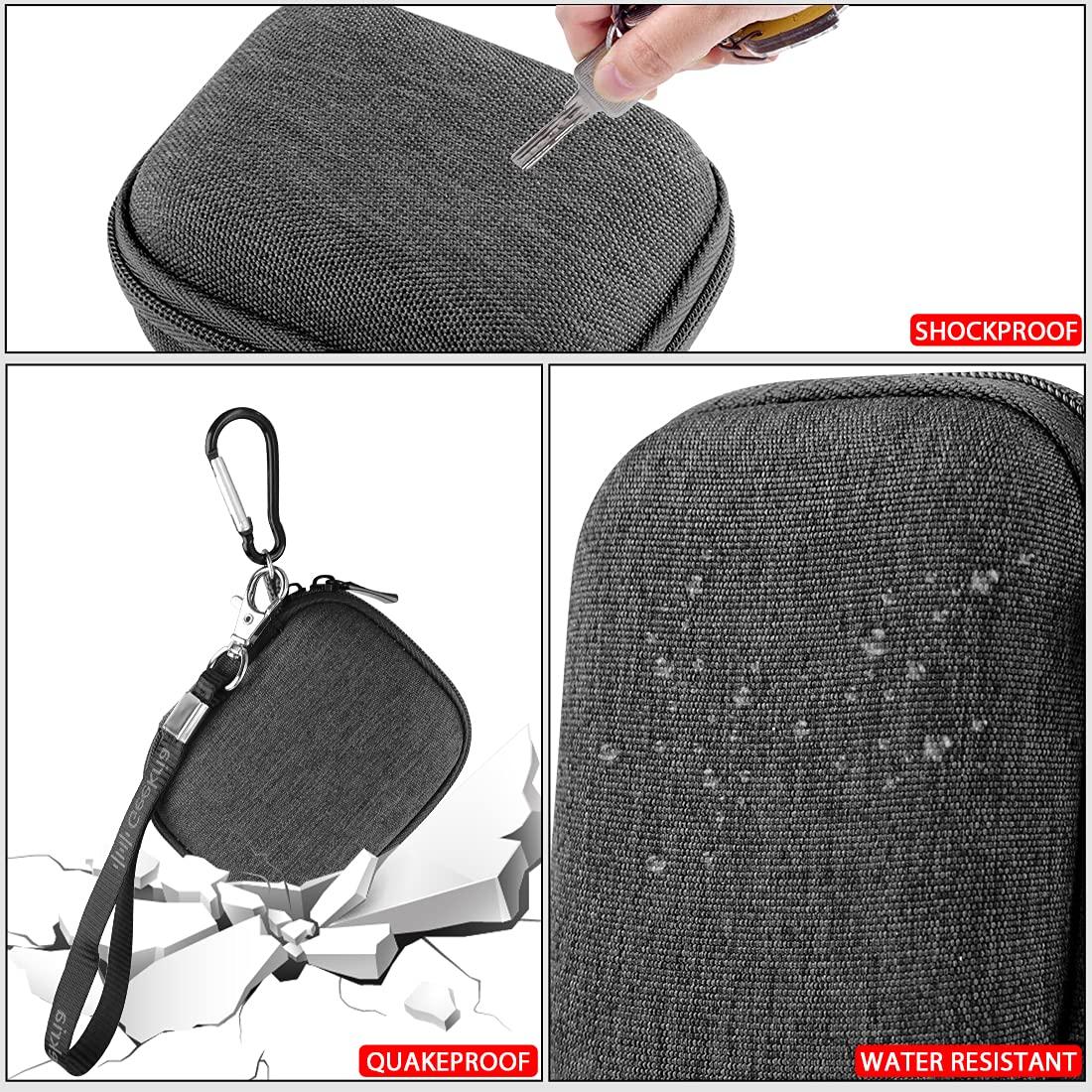 GEEKRIA Geekria Shield Earbuds Case Compatible with Soundcore by Anker AeroFit 2, Liberty 4 Pro, C40i, P40i, P30i, C30i True Earbuds True Wireless Earbuds, Replacement Hard Shell Travel Carrying Bag