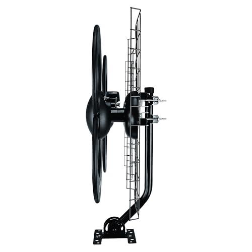 Antennas Direct Antennas Direct ClearStream 4 UHF Indoor Outdoor TV Antenna, Multi-Directional, 70+ Mile Range, 4K 8K UHD, NEXTGEN TV w/20-inch Mast, Reflectors