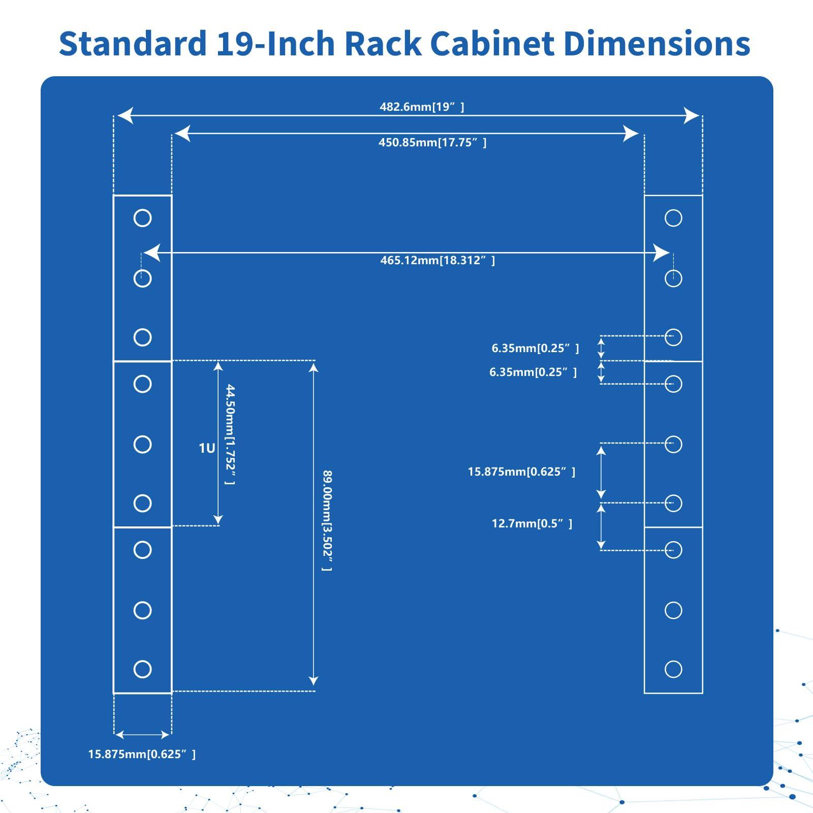 ThePoEstore ThePoEstore 1U PDU Network Rackmount with Surge Protector Horizontal Rack Power Strip, (SPD-10KA) 100-240V,15A 3600 Joules, 10 Outlets, 10 LED Switches, with 6ft 14 AWG Cord, ETL Listed