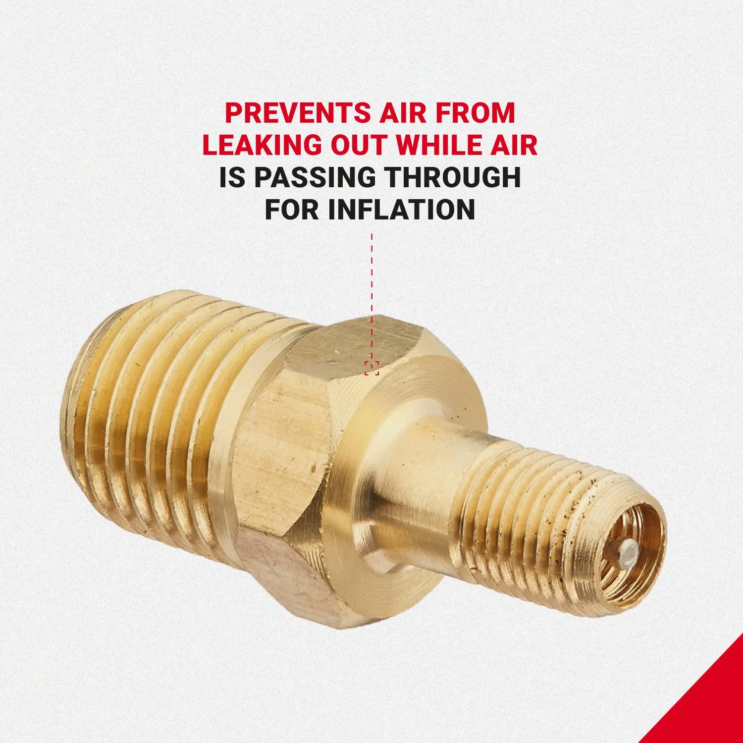 Milton Milton S-684-4 1/4\" MNPT Male Tank Valve, includes Protective Caps (Pack of 2)