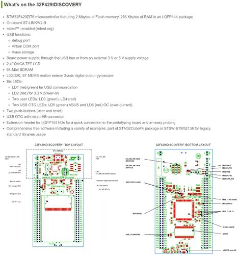waveshare Waveshare Open429Z-D Package A STM32 Discovery Kit STM32F429I-DISCO +Mother Board + Modules STM32F429I Cortex-M4 STM32 Development Board