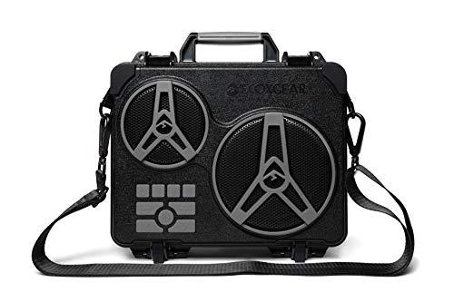 ECOXGEAR ECOXGEAR: EcoJourney Bluetooth Speaker with Dry Storage 50+ Hours of Playtime 100% Waterproof IP67 Rugged and Loud(Gray)