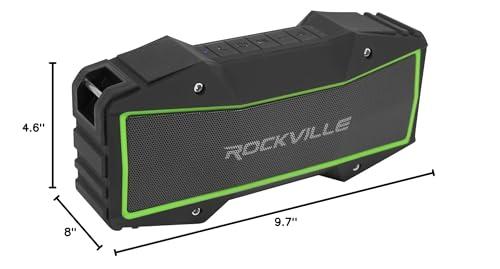 Audiosavings Audiosavings Bundle: (2) Kicker 47PSM32 3" 100w PSM Motorcycle/ATV Handlebar Speakers in Chrome PSM32 Bundle with (1) RV Rock Everywhere Portable Bluetooth Speaker/Waterproof/Wireless Link (Items 3)