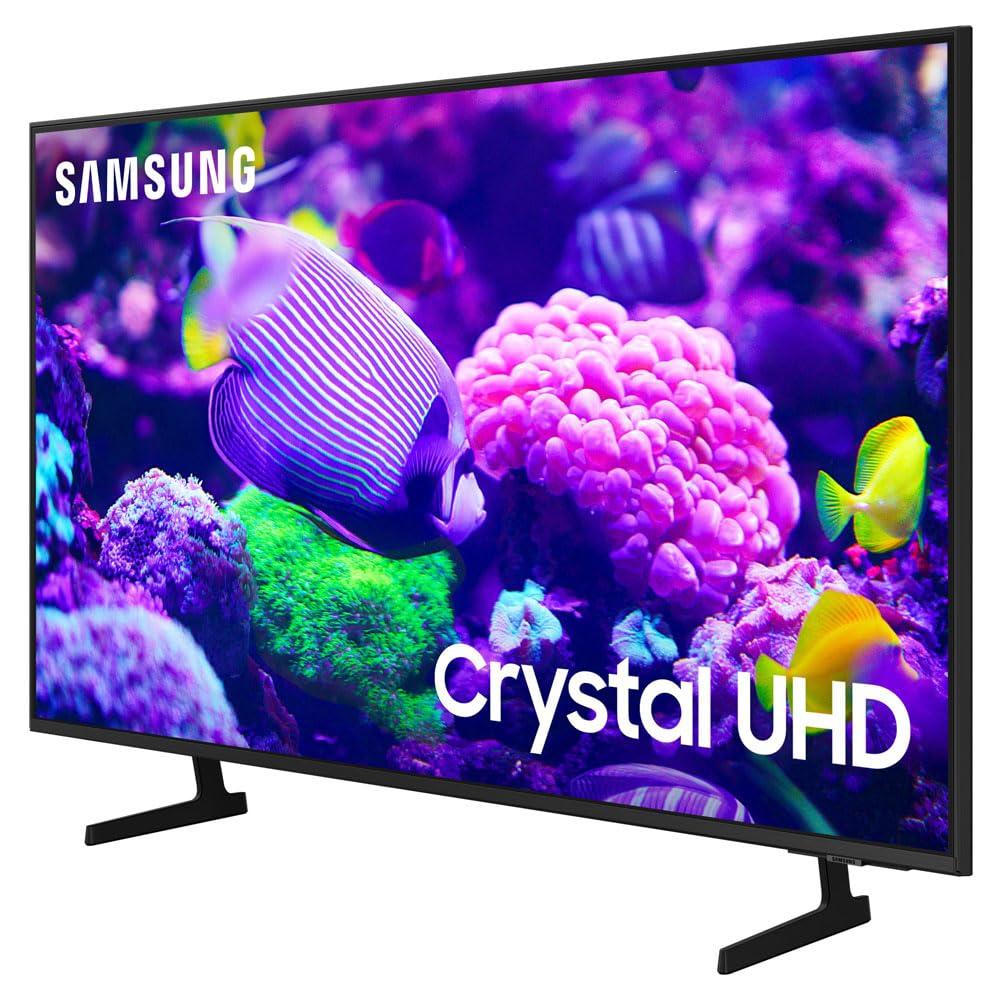 SAMSUNG SAMSUNG DU7200 55 Inch Crystal 4K UHD Smart TV Bundle with Deco Gear 2X 4K HDMI 2.0 Cable w/Copper Conductors & CPS Exclusive 26 Month Protection Pack (BEACH-CPS-261000)