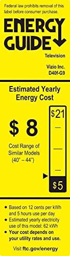 VIZIO Vizio D40F-G9 40-inch 1080p Full Array LED SmartCast HDTV (Renewed)