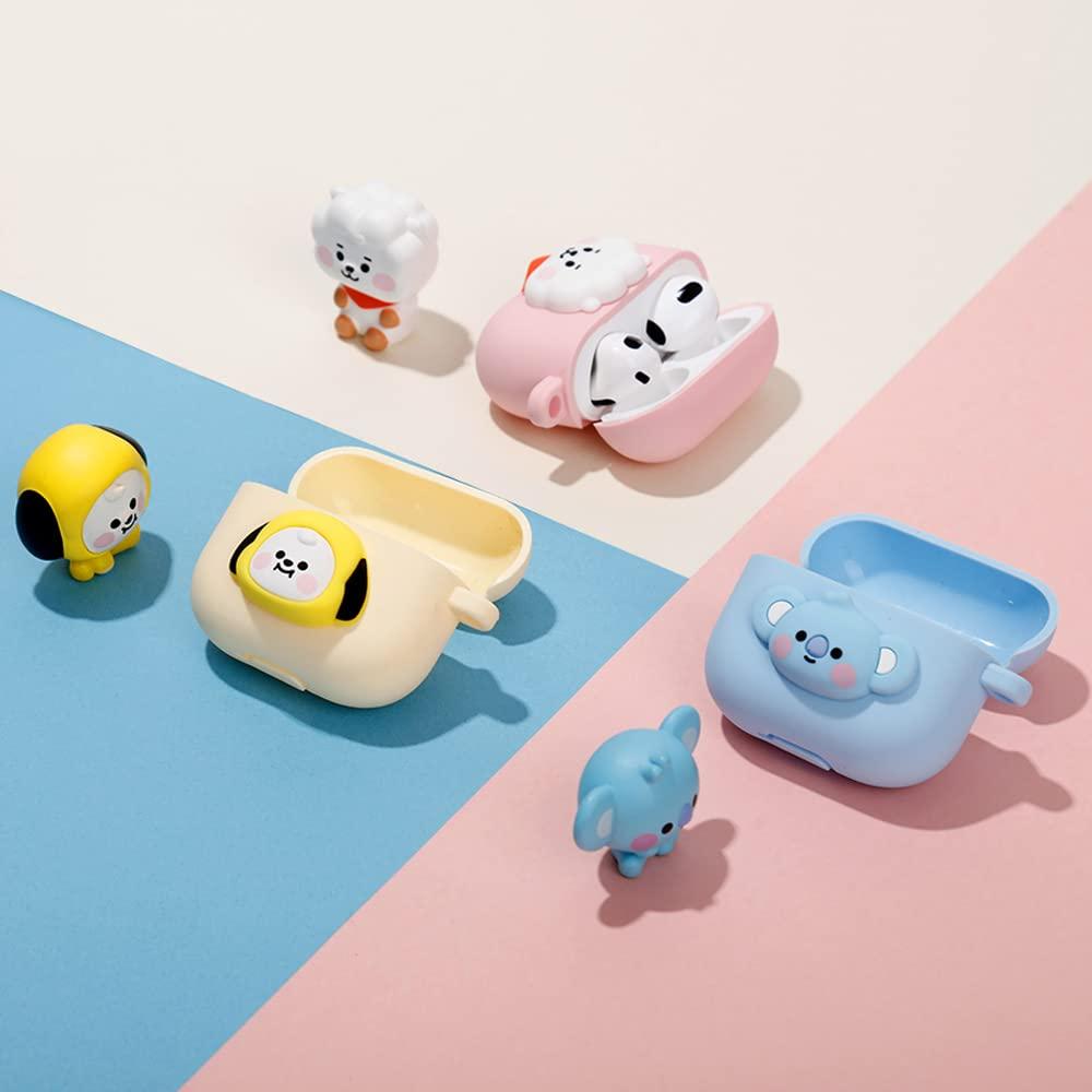 BT21 BT21 Case for AirPods 3, Pastel Silicon with Wireless Charging [Official Merchandise] [7FLAVORS] (KOYA)