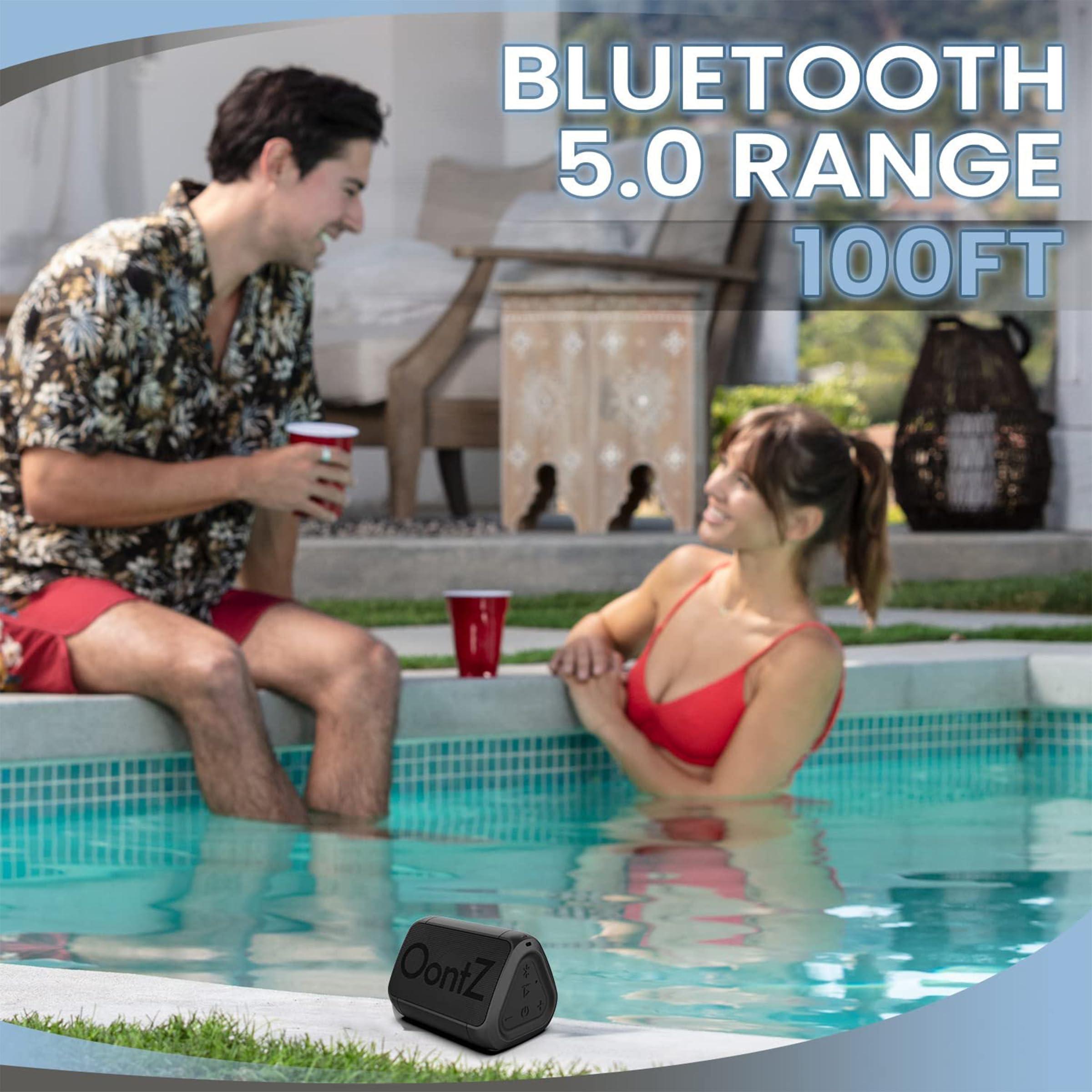 Cambridge Soundworks OontZ Angle Solo Portable Bluetooth Speaker 5.0-5W Sound, 10-Hr Battery, 100ft Wireless Range, IPX5 Water-Resistant, Budget-Friendly Small Speaker for Travel, Party, Outdoor or Home (Black)