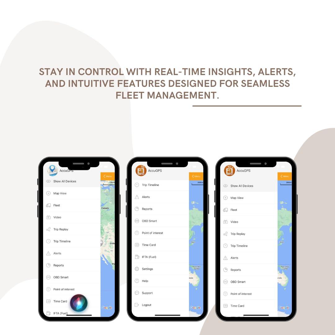 AccuGPS OBD II GPS Tracker for Vehicles | One Year Free Subscription | Real Time Car GPS Tracker Device | Hidden Car Tracking Device | Fleet OBD2 Tracker | Monthly Fee and Activation Fee Not Included