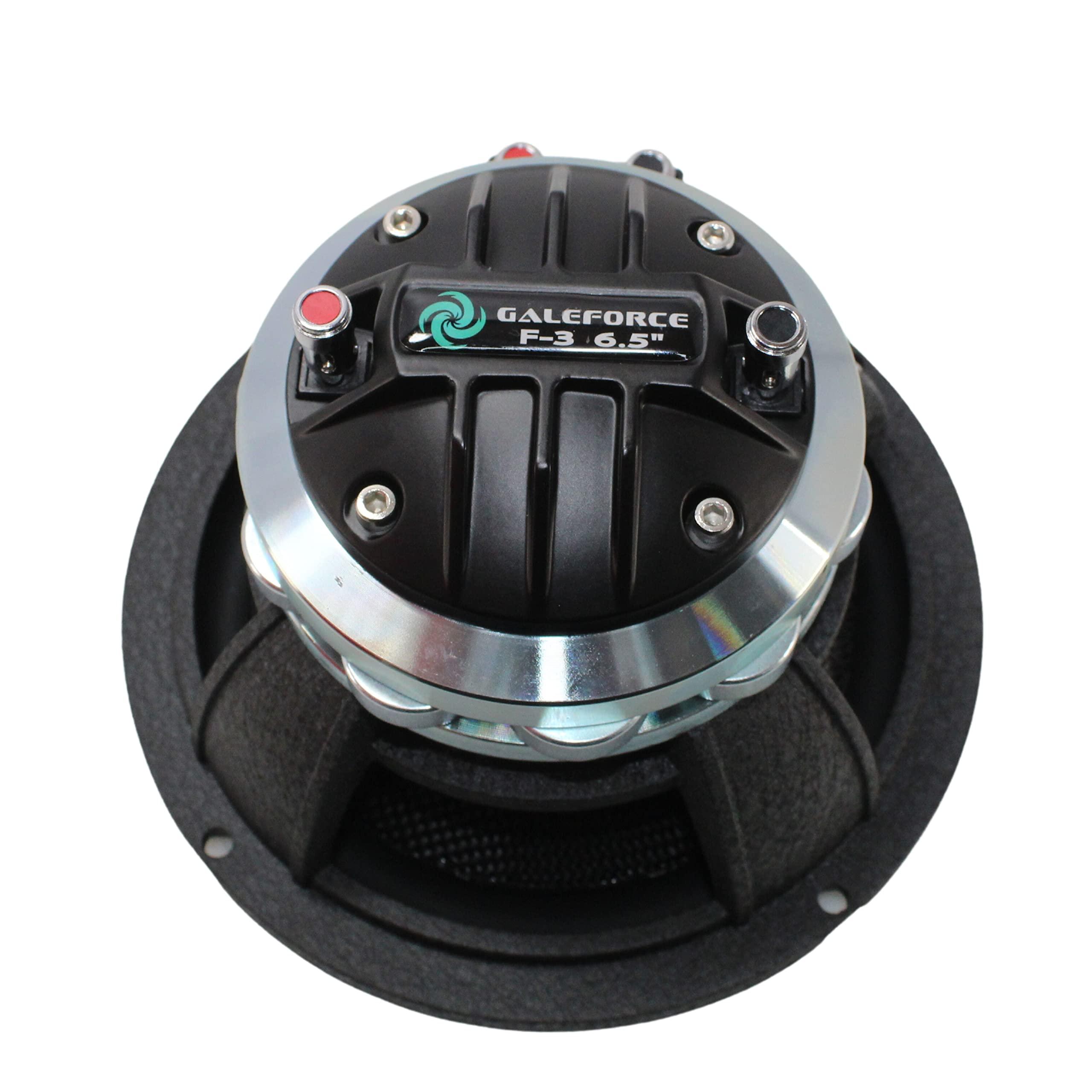 GaleForce Audio Galeforce F-3 Pro Audio 2-Way Marine Grade Speaker 6.5\" 400W RMS with Horn