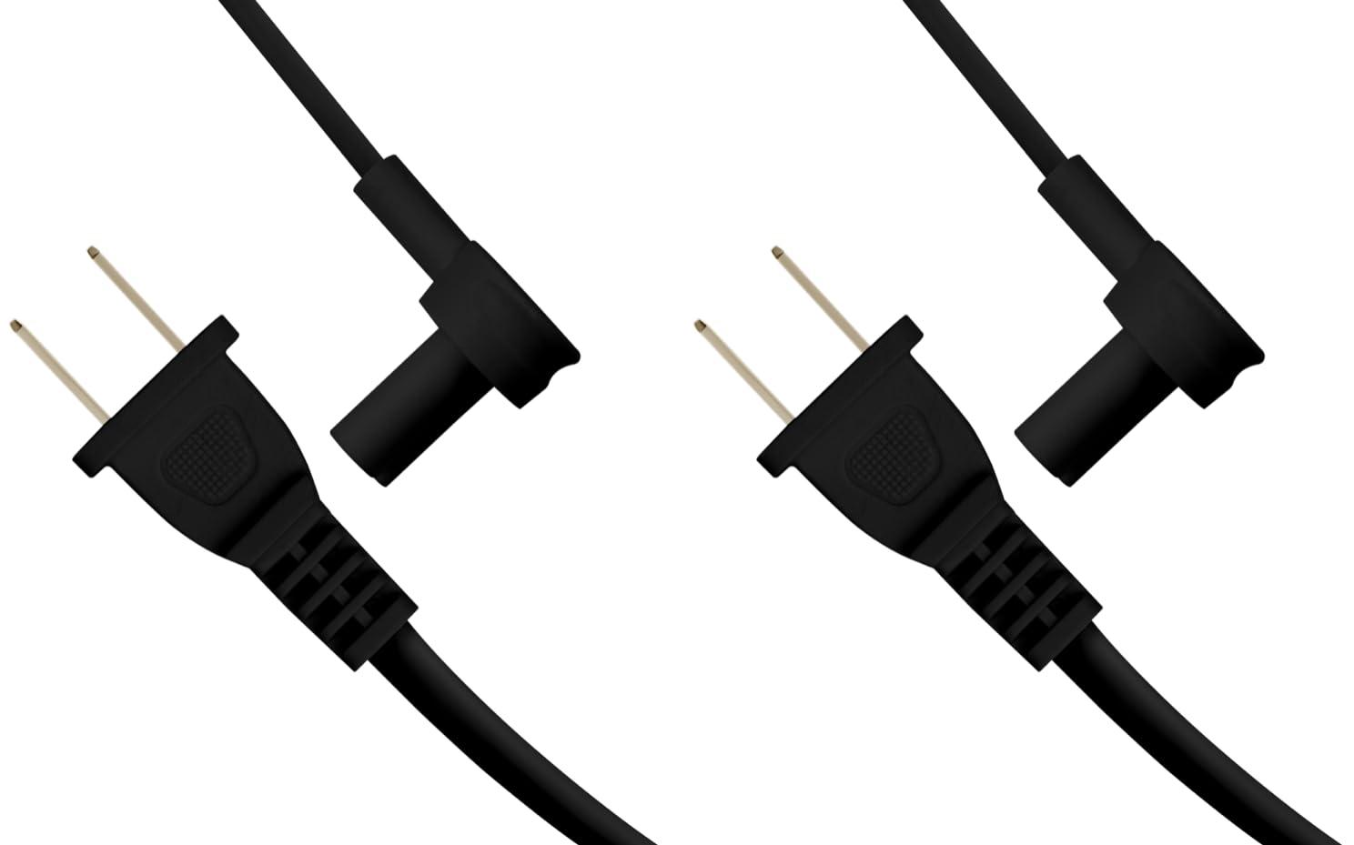 Vebner Vebner 2-Pack - Extra Short Power Cord Compatible with Sonos Era 100 and Era 300 Speakers (Black - 19.5 Inches)