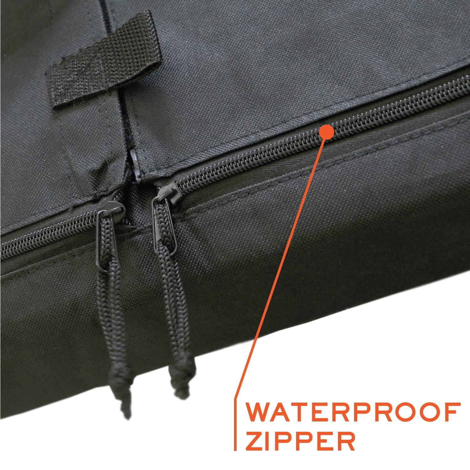 Bozzcovers Outdoor TV Cover 60 - 65 inch - WITH ZIPPER, Weatherproof, Waterproof 360 degrees protection, Soft Non Scratch Interior - Black