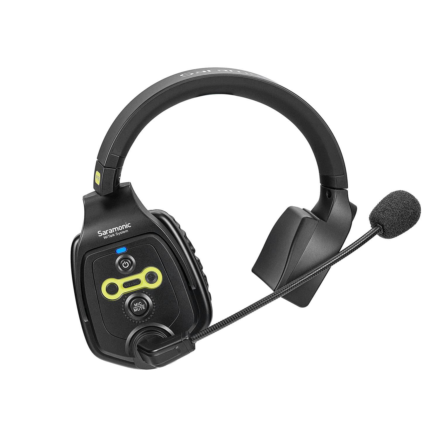 Saramonic Saramonic WiTalk-SMH | Single-Ear Wireless Intercom Master Headset for The WiTalk Intercom System & Carry Case