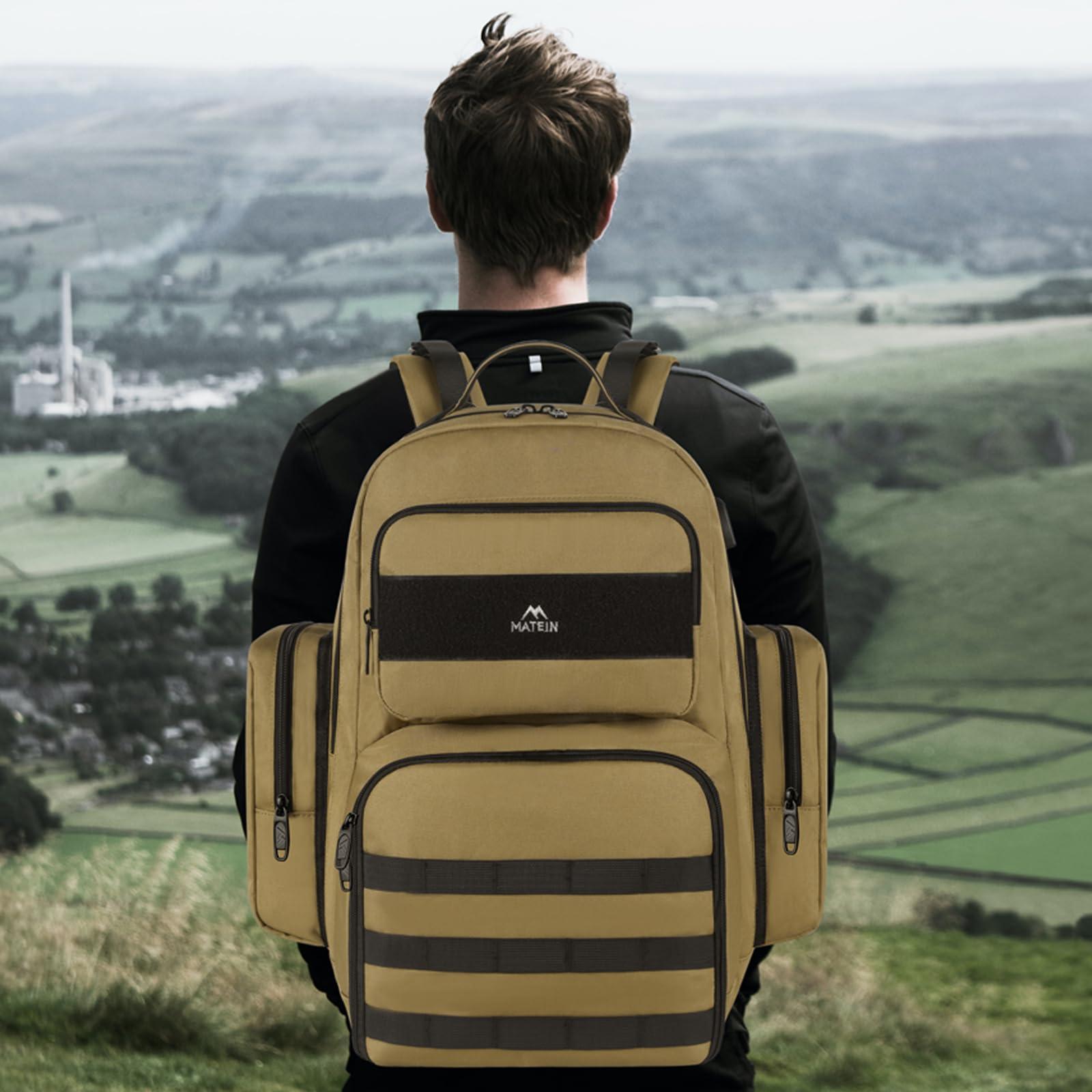 MATEIN MATEIN Lunch Backpack for Men, 15.6 Inch Travel Laptop Backpack Insulated Cooler Bag Lunch box Rucksack with USB Charging Port, Extra Large Water Resistant College Work Computer Daypack Gifts for Men