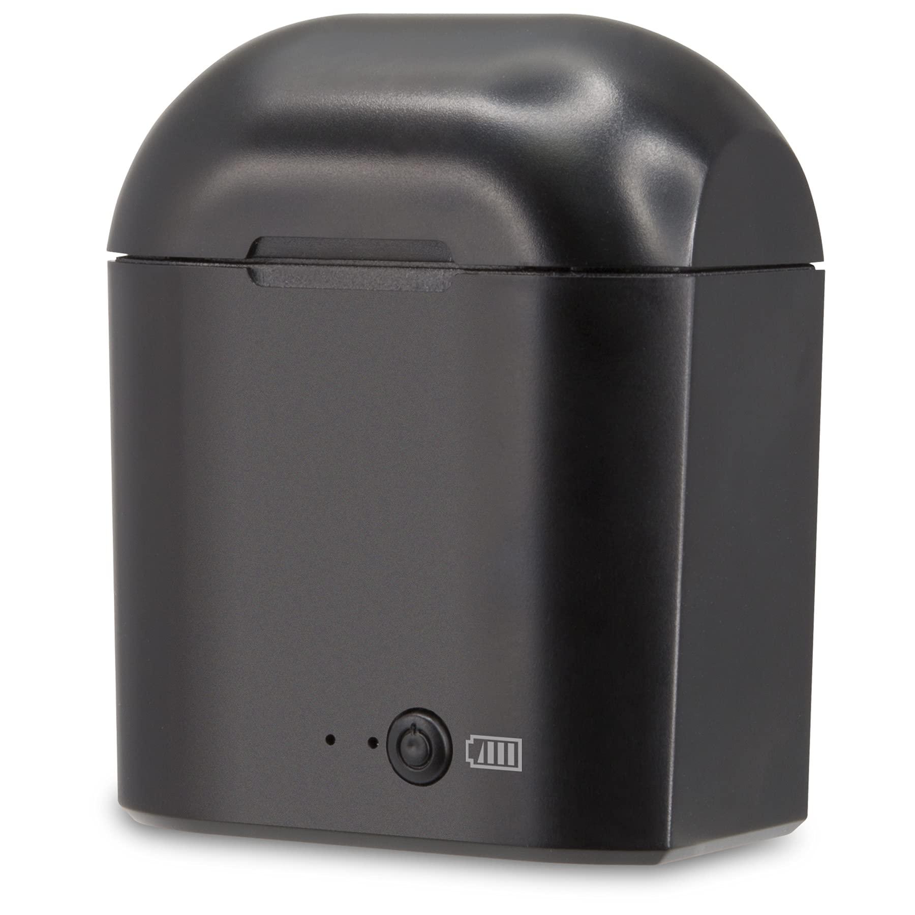 iLive iLive Truly Wire-Free Bluetooth Earbuds, Sweatproof Design, Charging Case, Includes 3 Set of Ear Tips, Black (IAEBT300B)