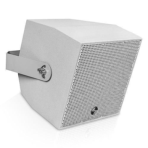 Sound Town Sound Town IP55 Certified 2-Way 70V/100V 6" Coaxial Weather-Resistant Installation Loudspeaker with U Bracket, Gray (TITAN-6G)