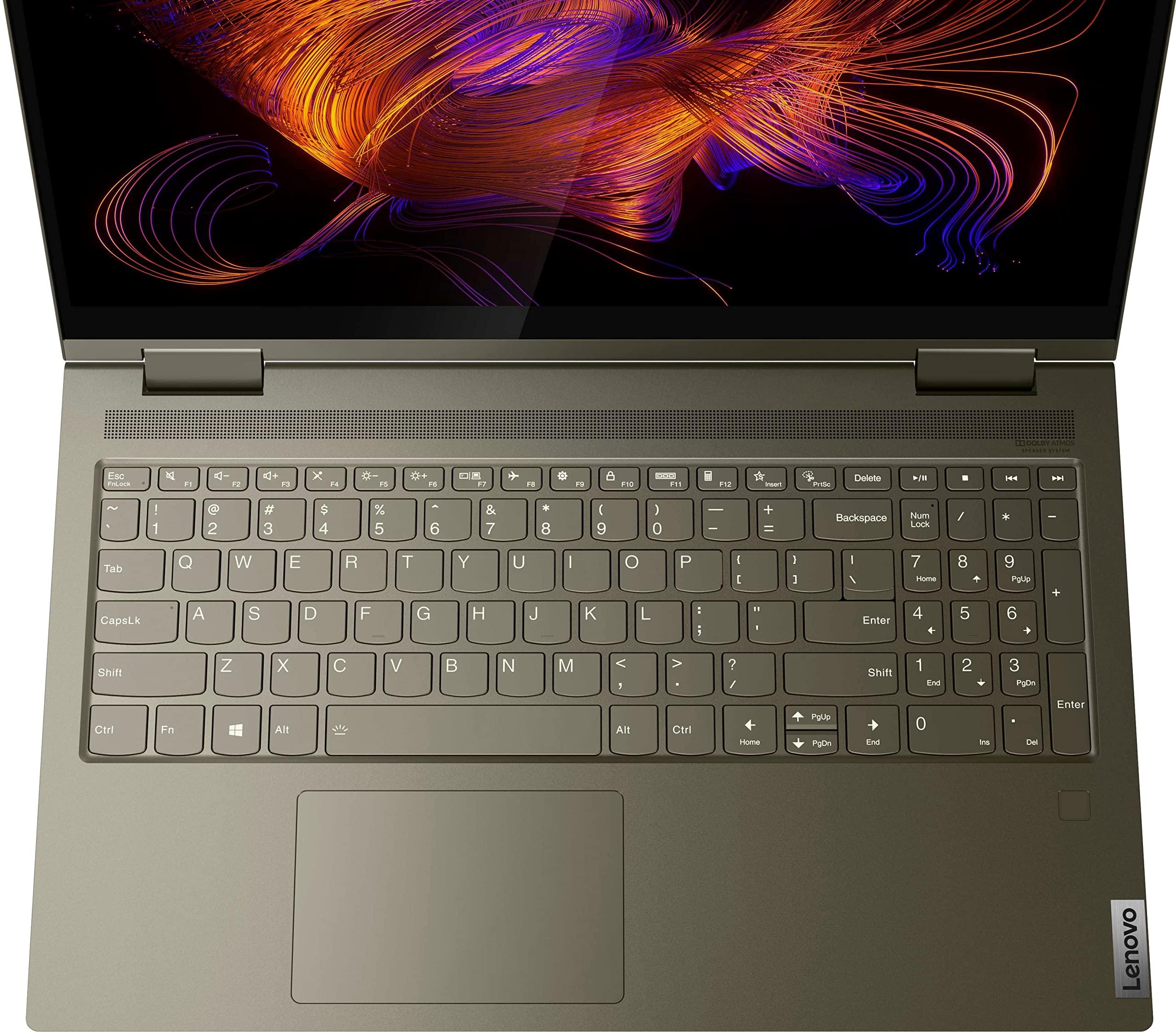 Lenovo 2022 LENOVO Yoga 7i 2-in-1 Laptop 15.6 inch FHD Touchscreen Intel EVO Platform 11th Core i7-1165G7 Iris Xe Graphics 12GB DDR4 512GB NVMe SSD WI-FI 6 Windows 11 Home Fingerprint Backlit Keyboard