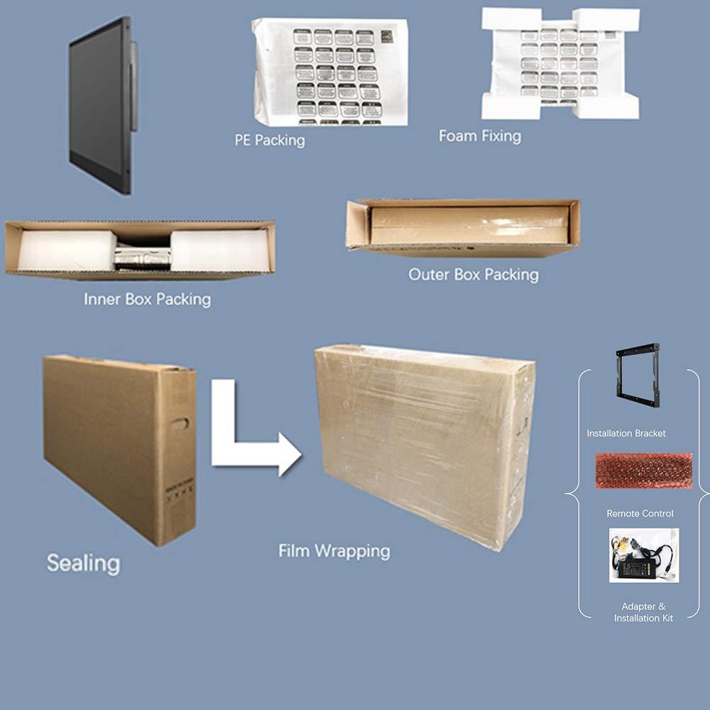 Soulaca Soulaca 18.5 inches Android Smart Black Color Small LED TV for Bathroom IPX6 Waterproof Built-in WiFi Bluetooth ATSC for Shower Jacuzzi